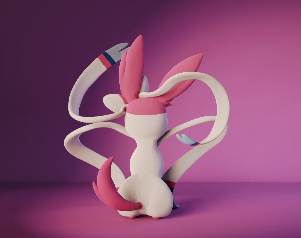Pokemon Sylveon 3D Print 3D print model_3