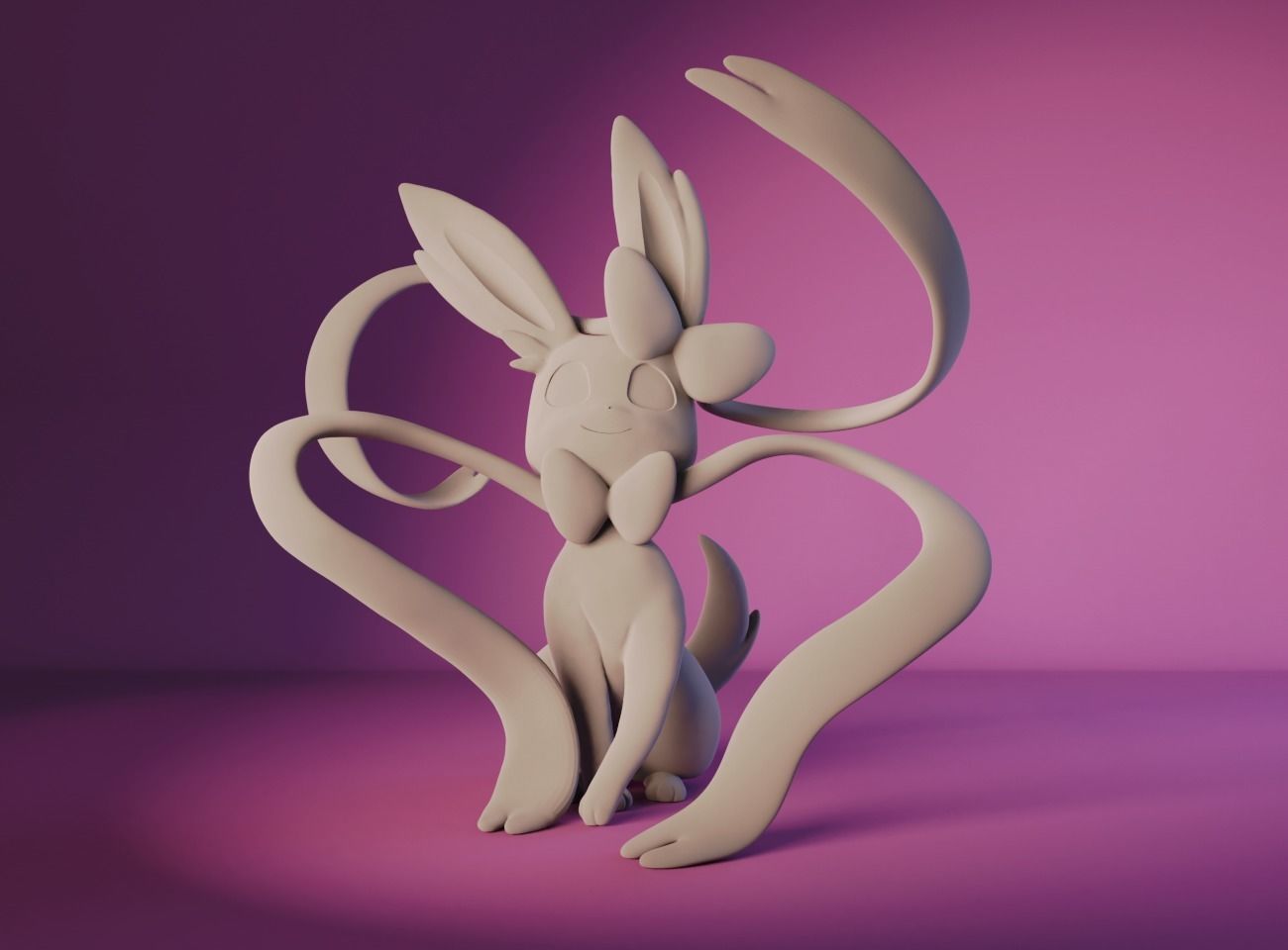 Pokemon Sylveon 3D Print 3D print model_5