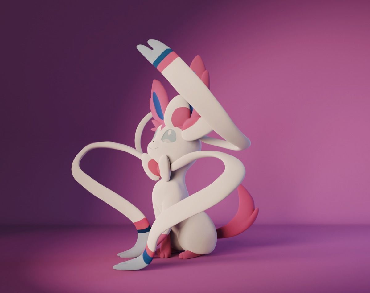 Pokemon Sylveon 3D Print 3D print model_2