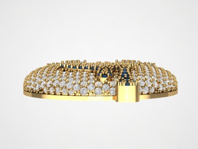 emoji gem pendant 3D print model_13