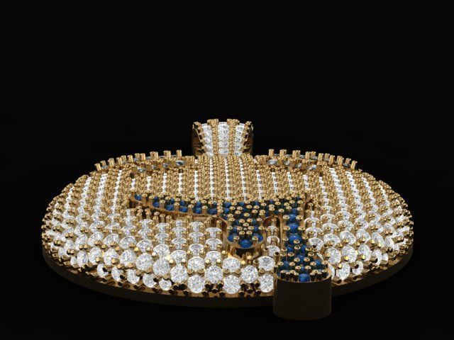 emoji gem pendant 3D print model_20