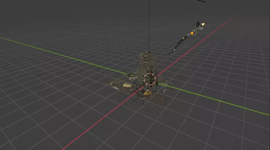 war action scene Free 3D model