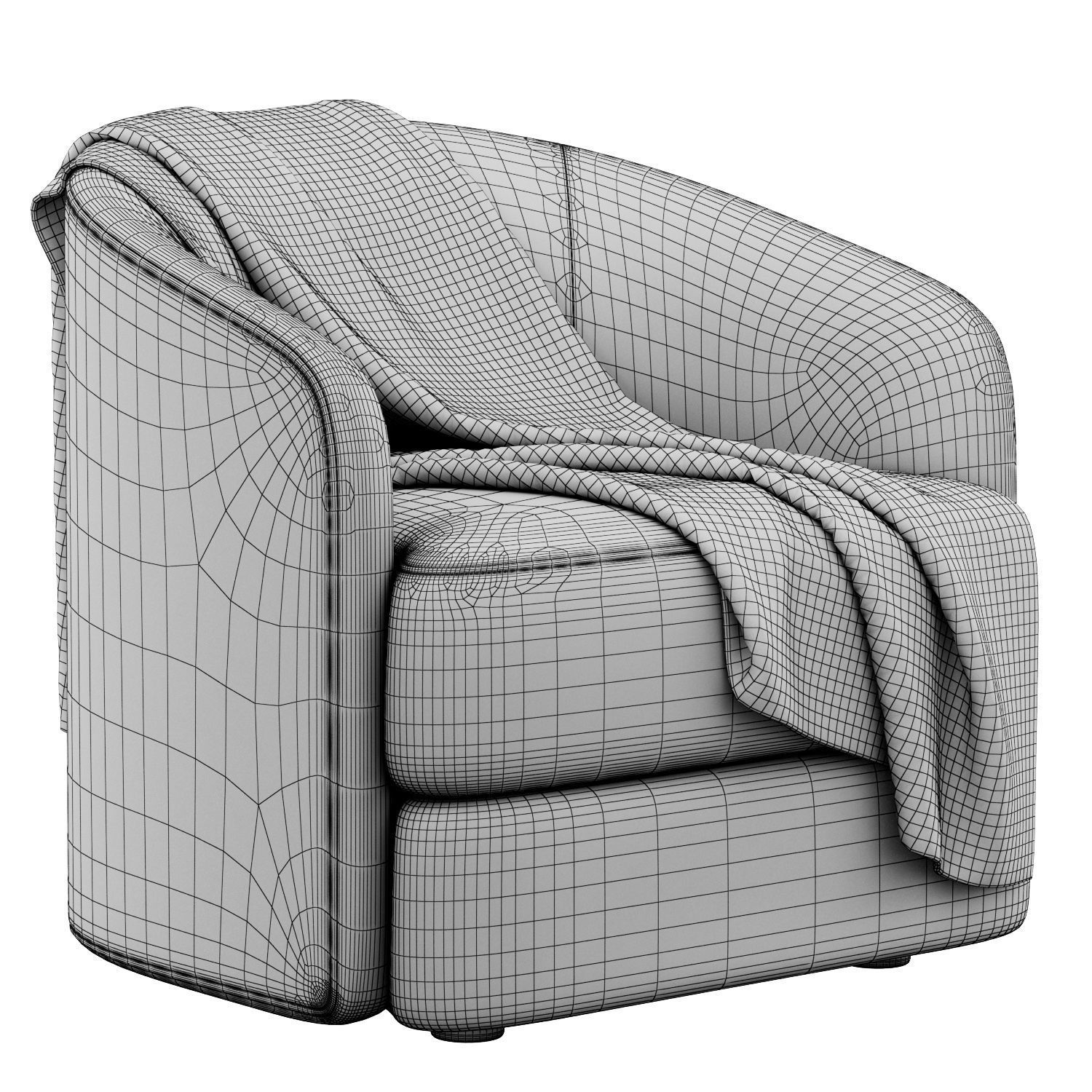  Armchair Covent by New Work 3D model_8