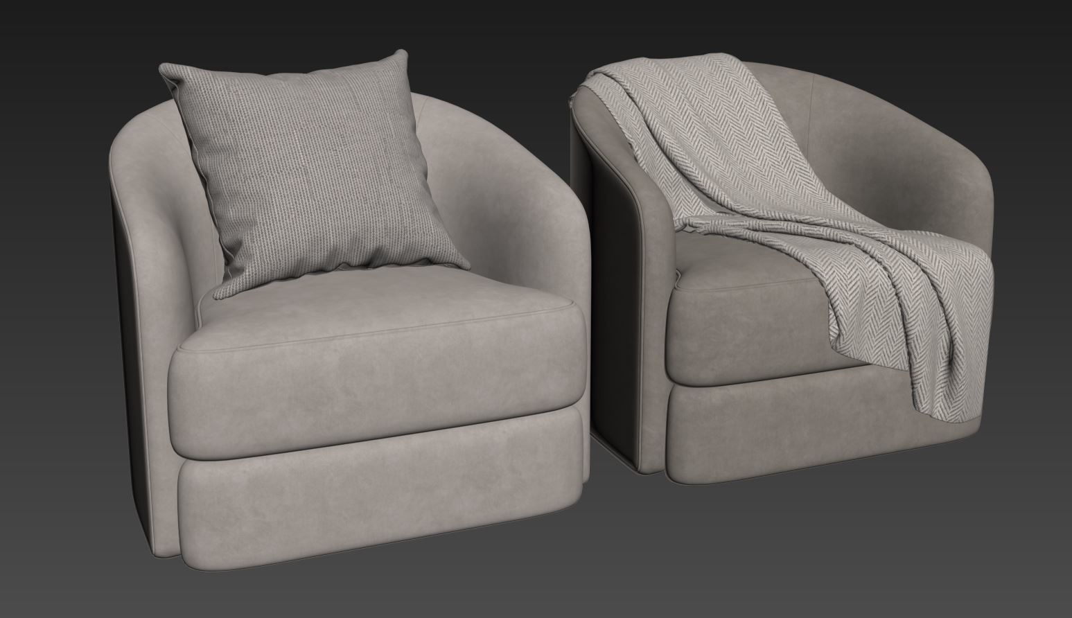  Armchair Covent by New Work 3D model_5