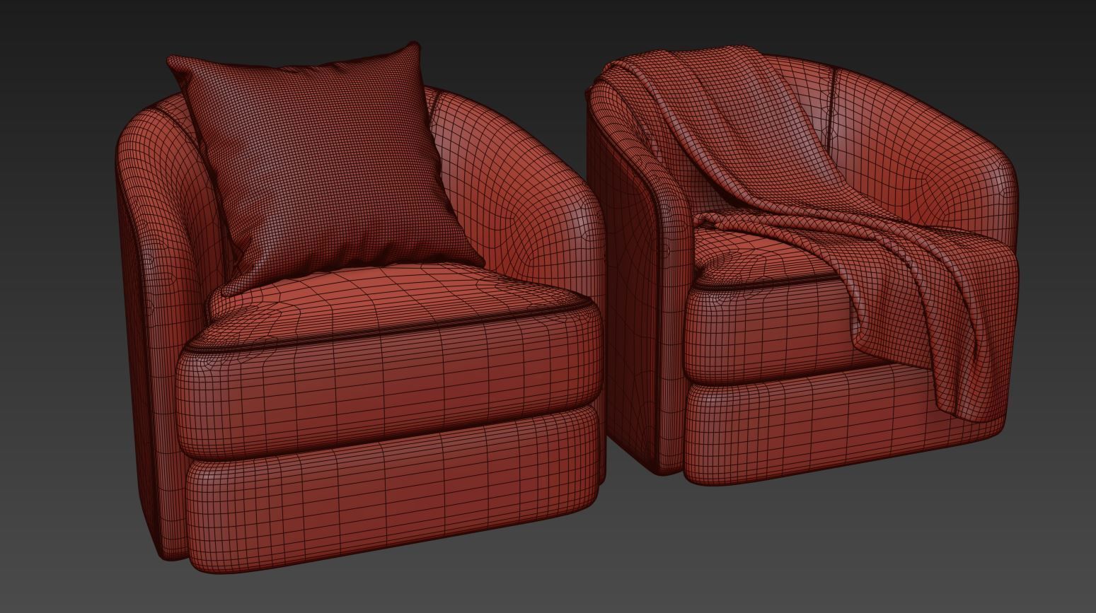  Armchair Covent by New Work 3D model_7