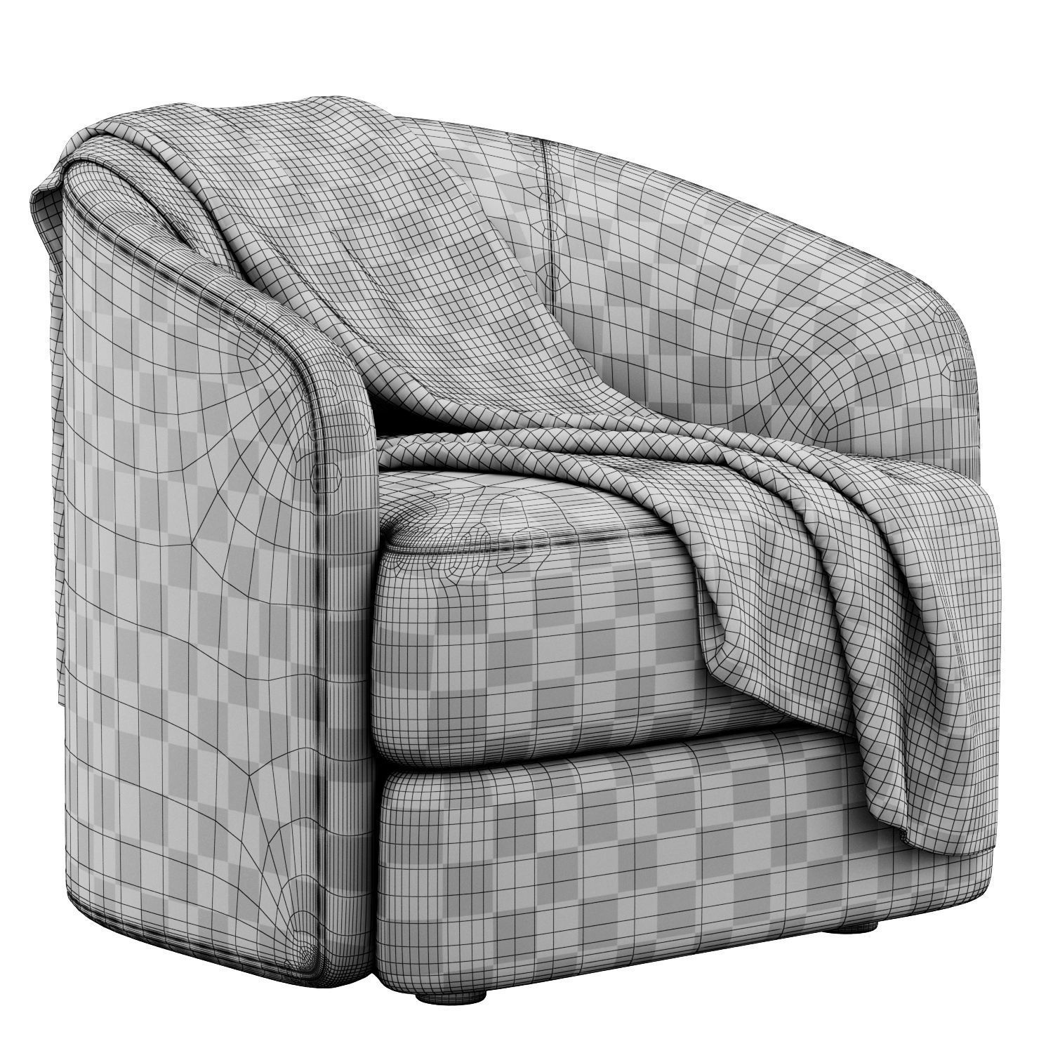  Armchair Covent by New Work 3D model_4