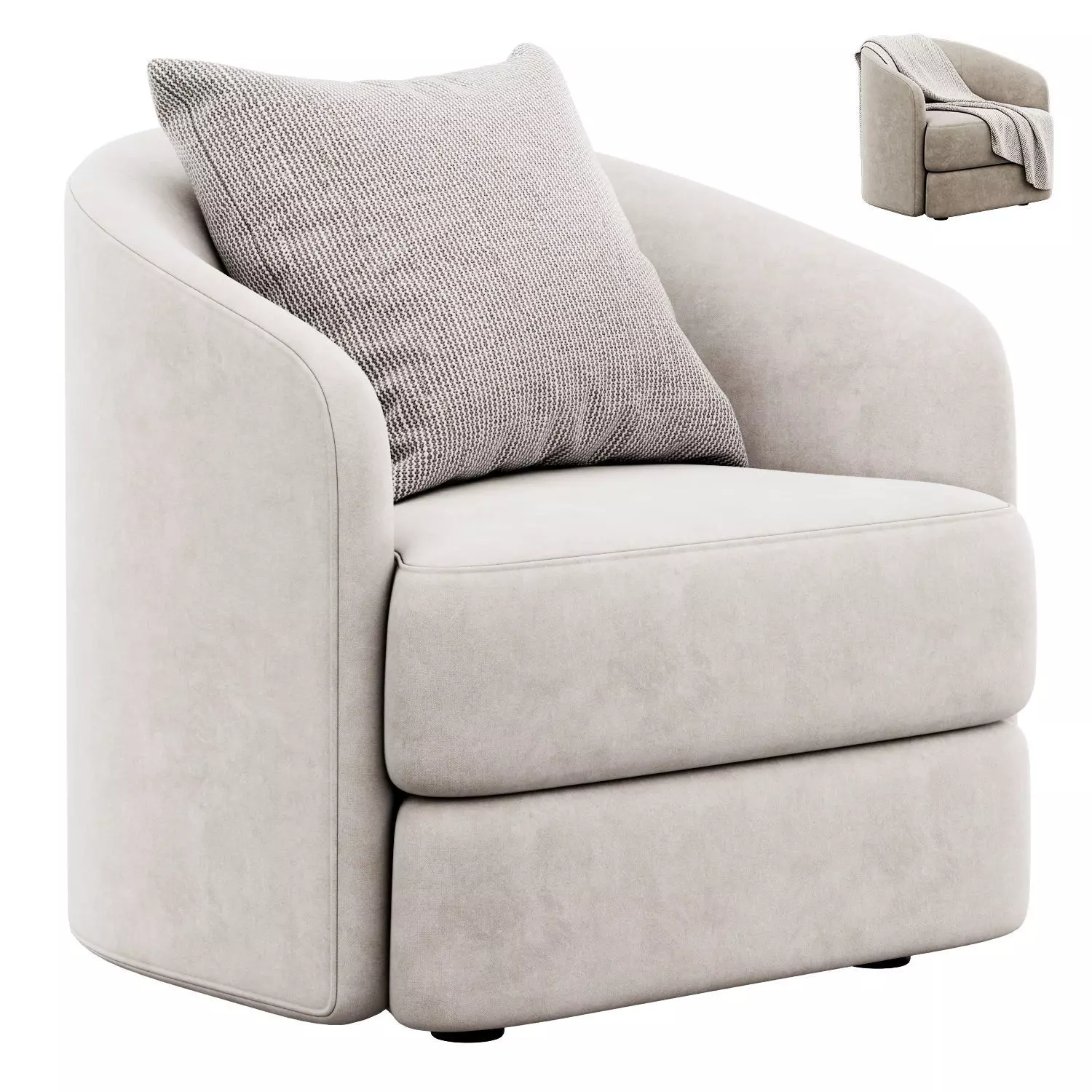  Armchair Covent by New Work 3D model_0