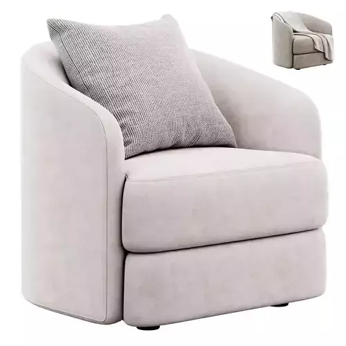  Armchair Covent by New Work 3D model