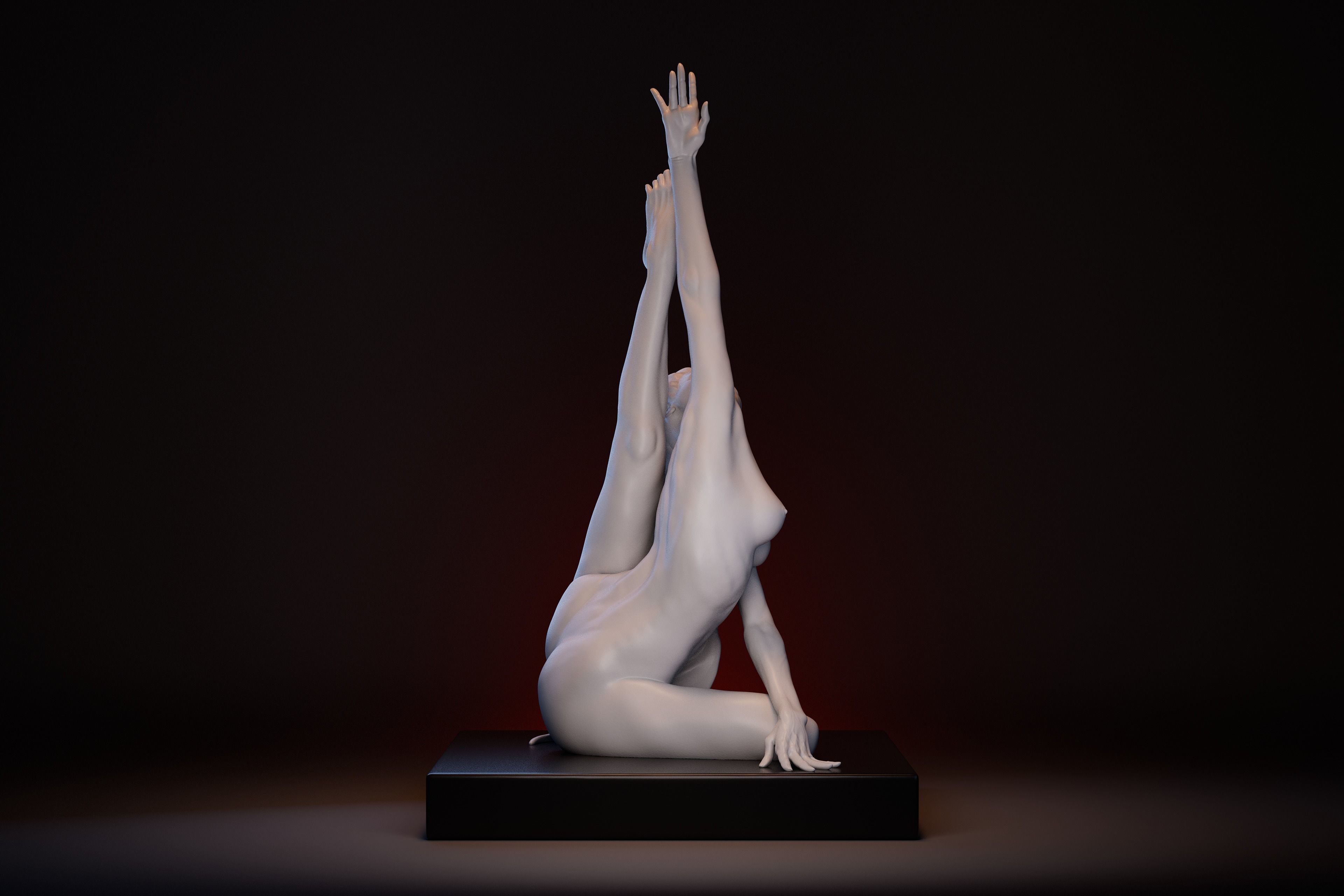 Gymnast Girl Figurine printable model 3D print model_2