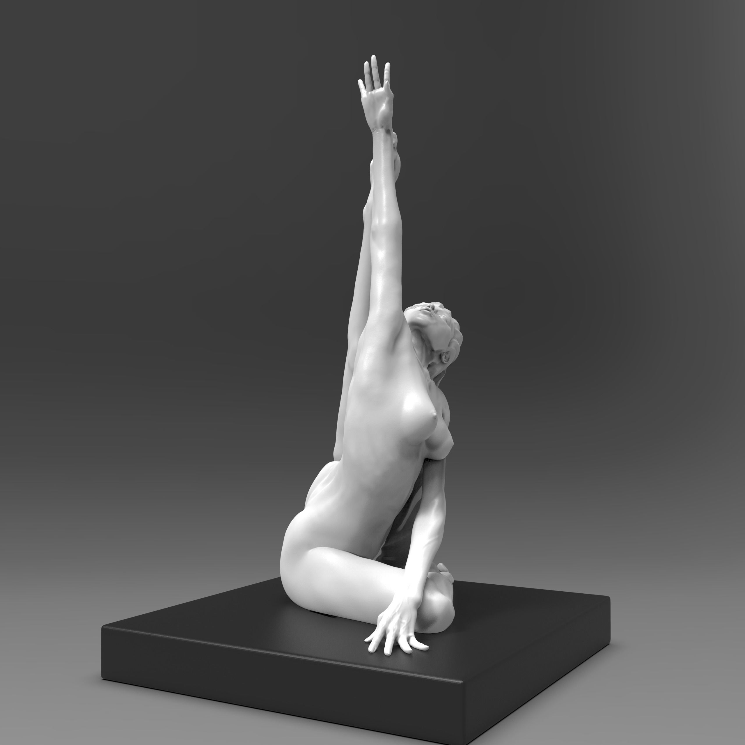 Gymnast Girl Figurine printable model 3D print model_10