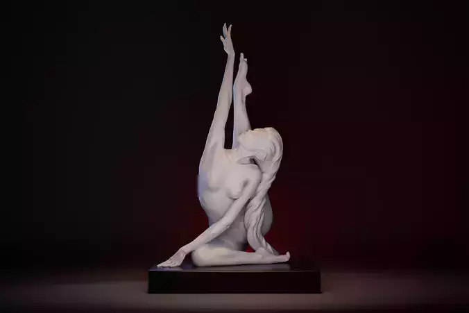 Gymnast Girl Figurine printable model