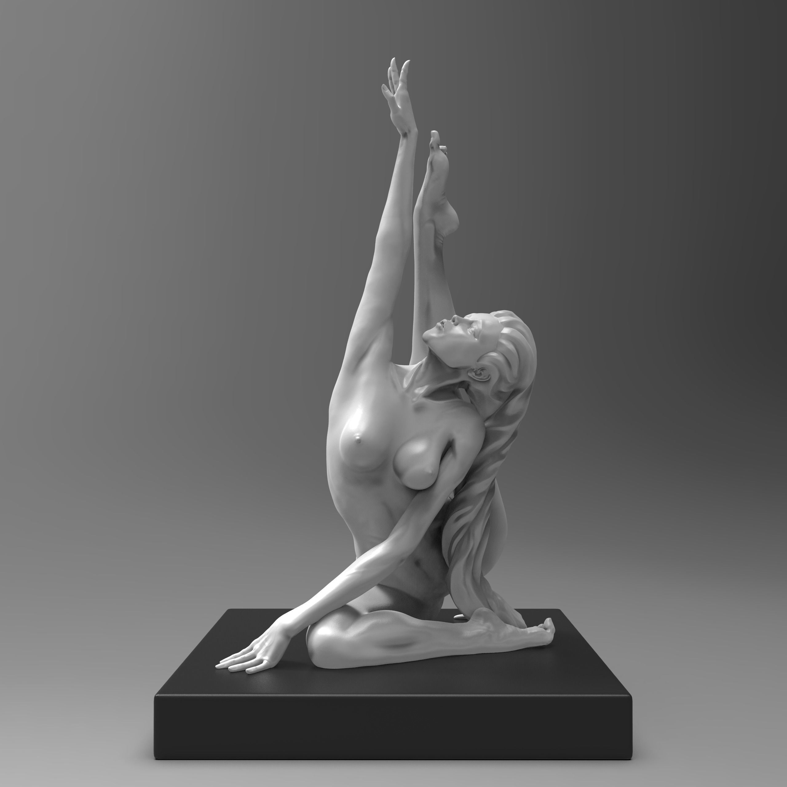 Gymnast Girl Figurine printable model 3D print model_5
