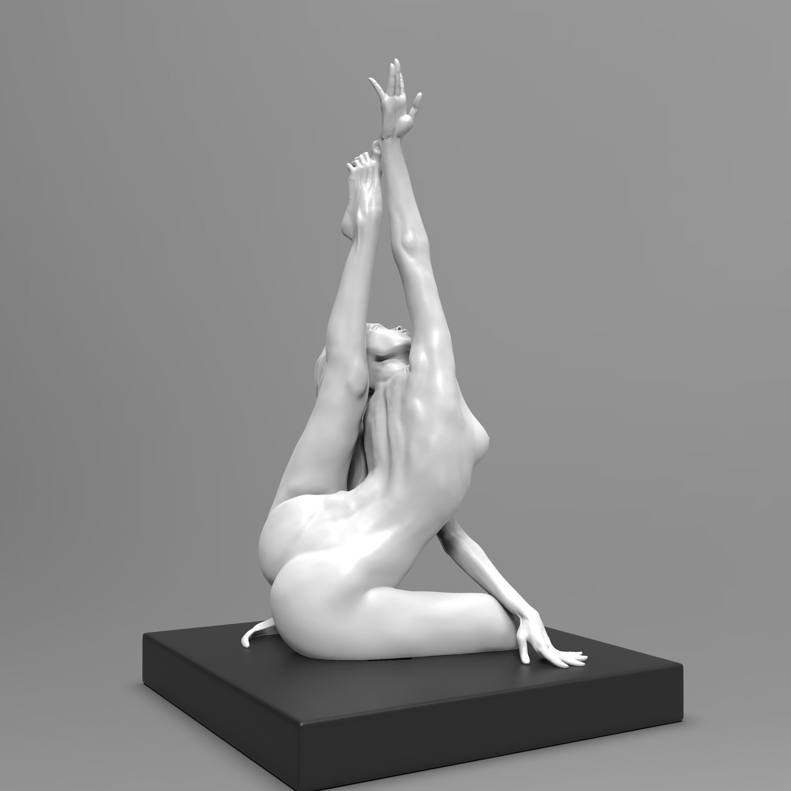 Gymnast Girl Figurine printable model 3D print model_9