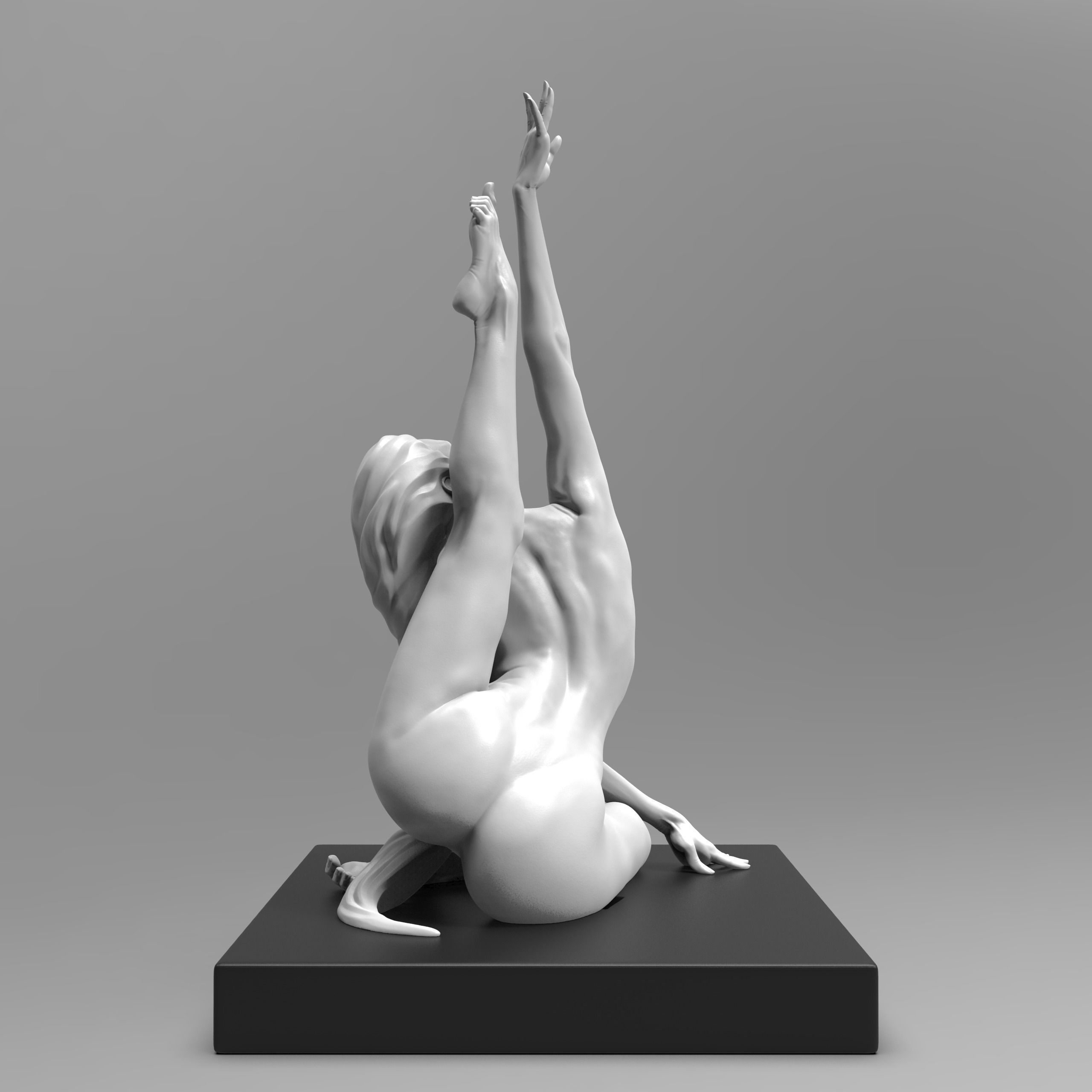Gymnast Girl Figurine printable model 3D print model_8