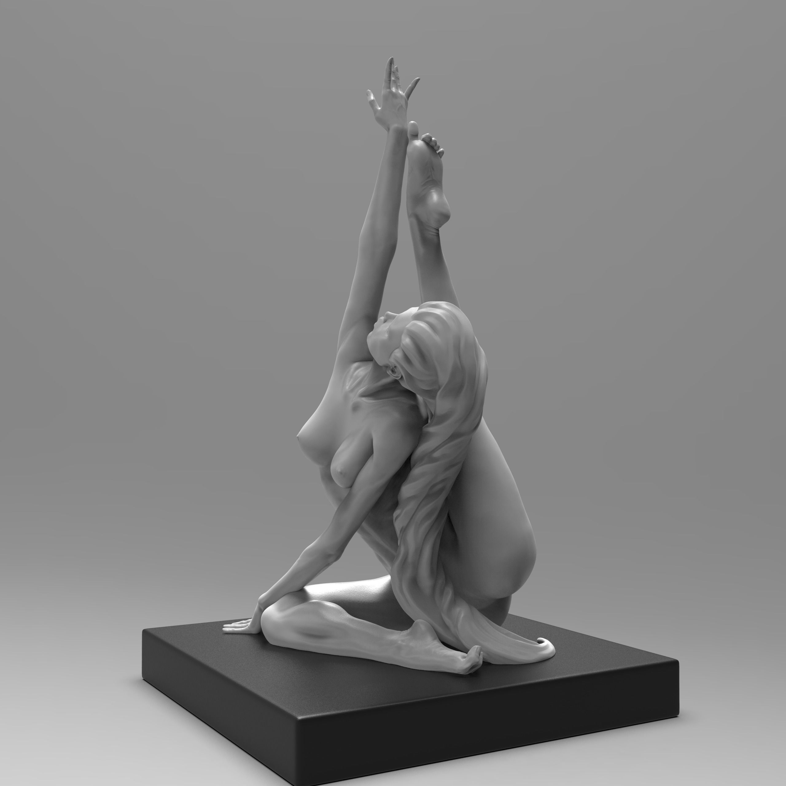 Gymnast Girl Figurine printable model 3D print model_6