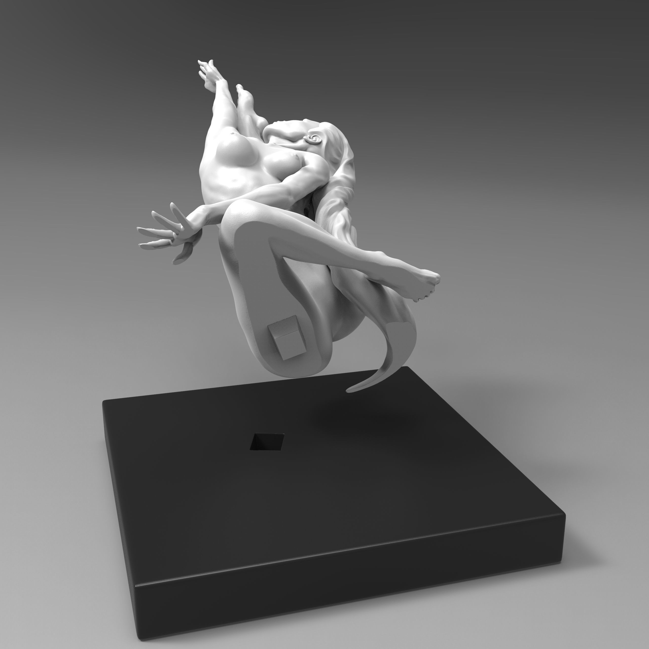 Gymnast Girl Figurine printable model 3D print model_12