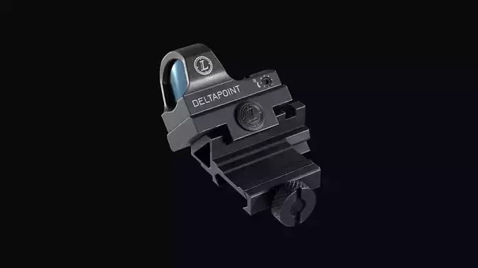 Leupold DeltaPoint Red dot sight 45 Degree Angled Low-poly 3D model