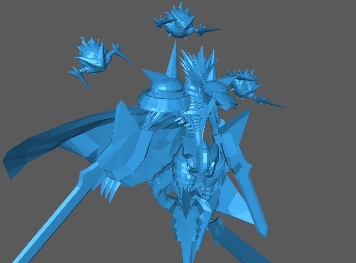 Jesmon sword wielding knight with cape 3D print model_16