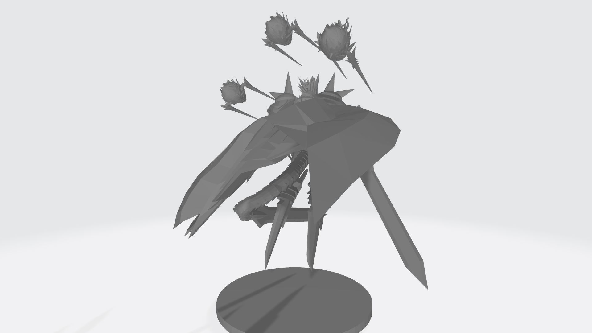 Jesmon sword wielding knight with cape 3D print model_20