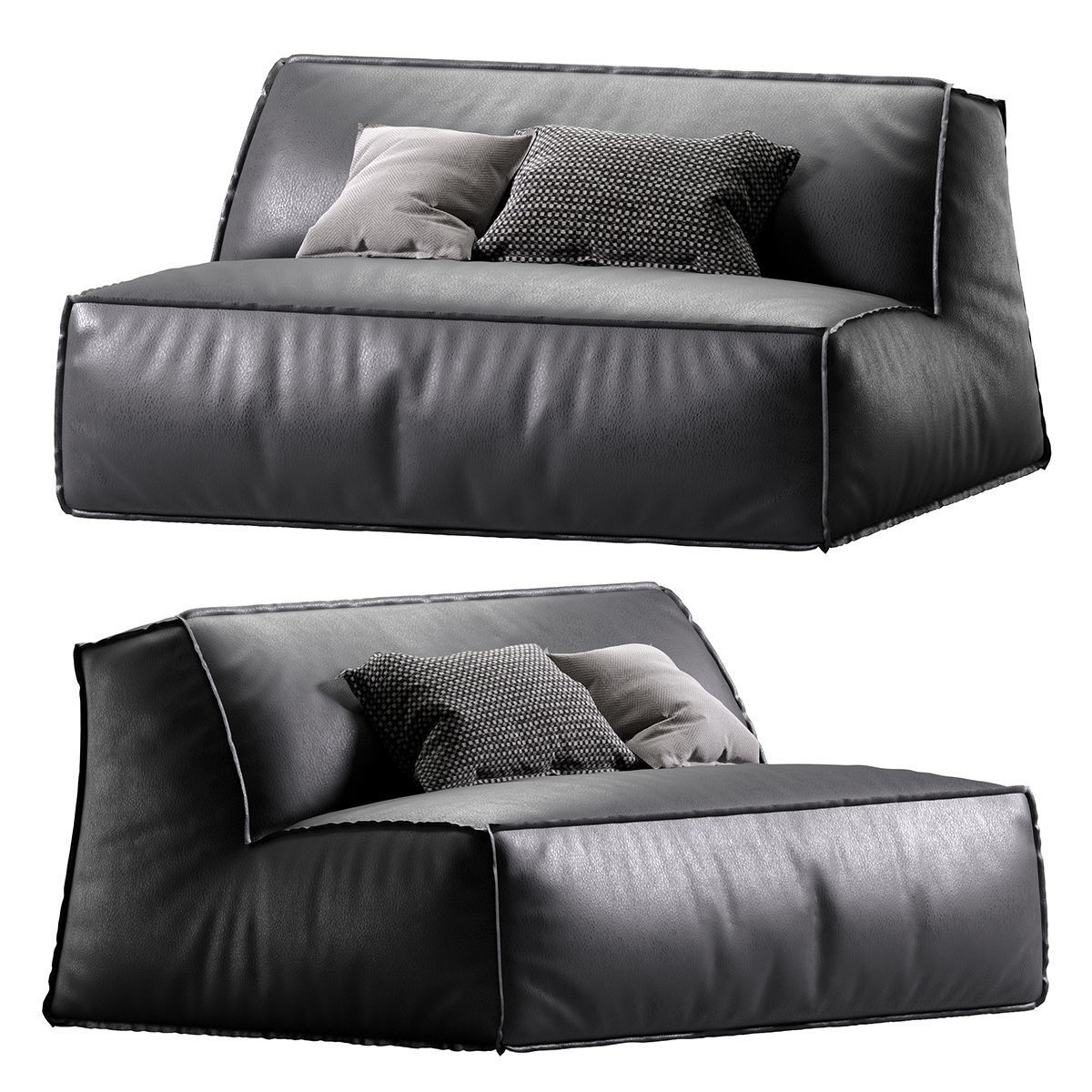 Baxter DAMASCO armchair 3D model_24