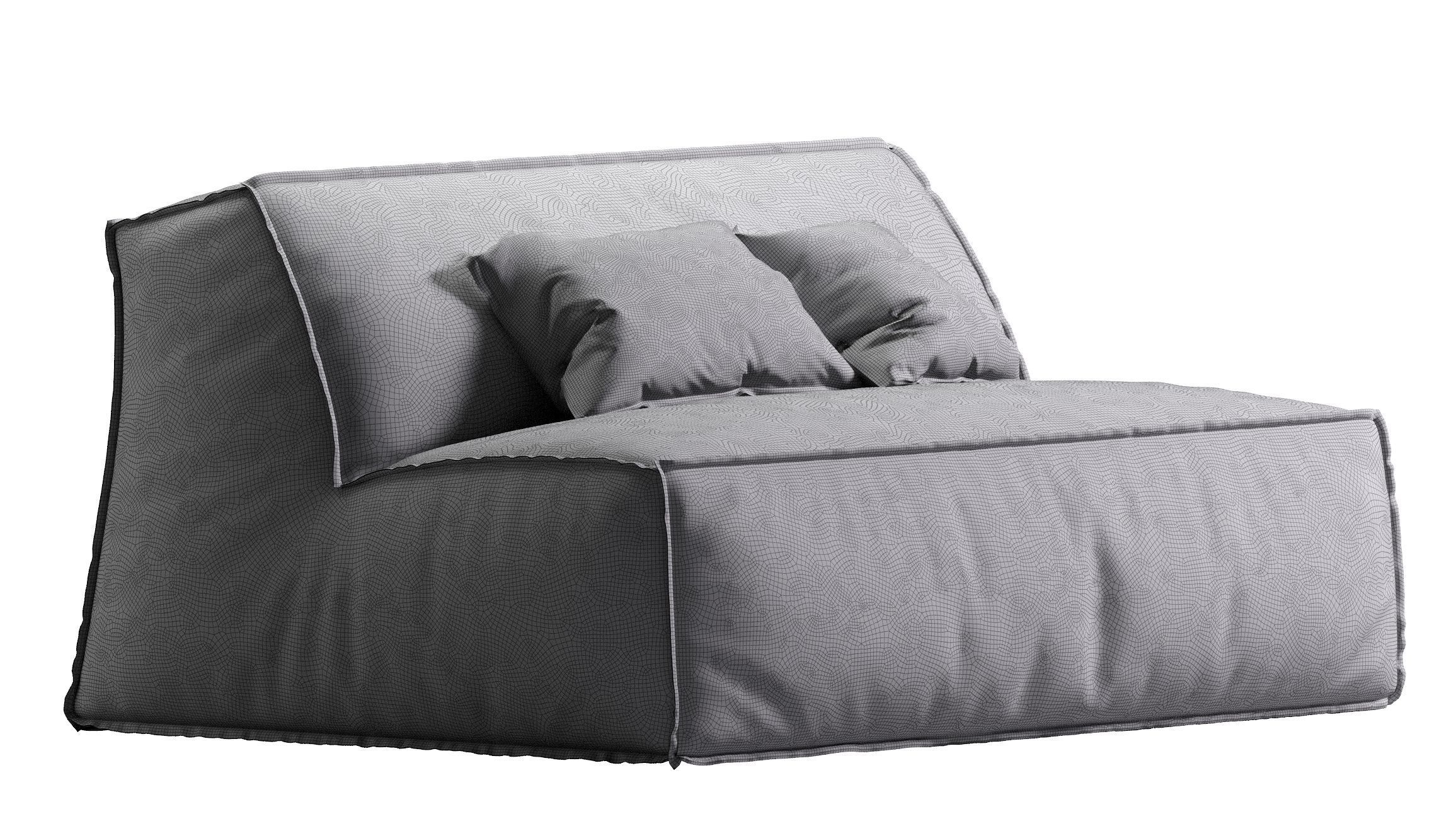 Baxter DAMASCO armchair 3D model_22