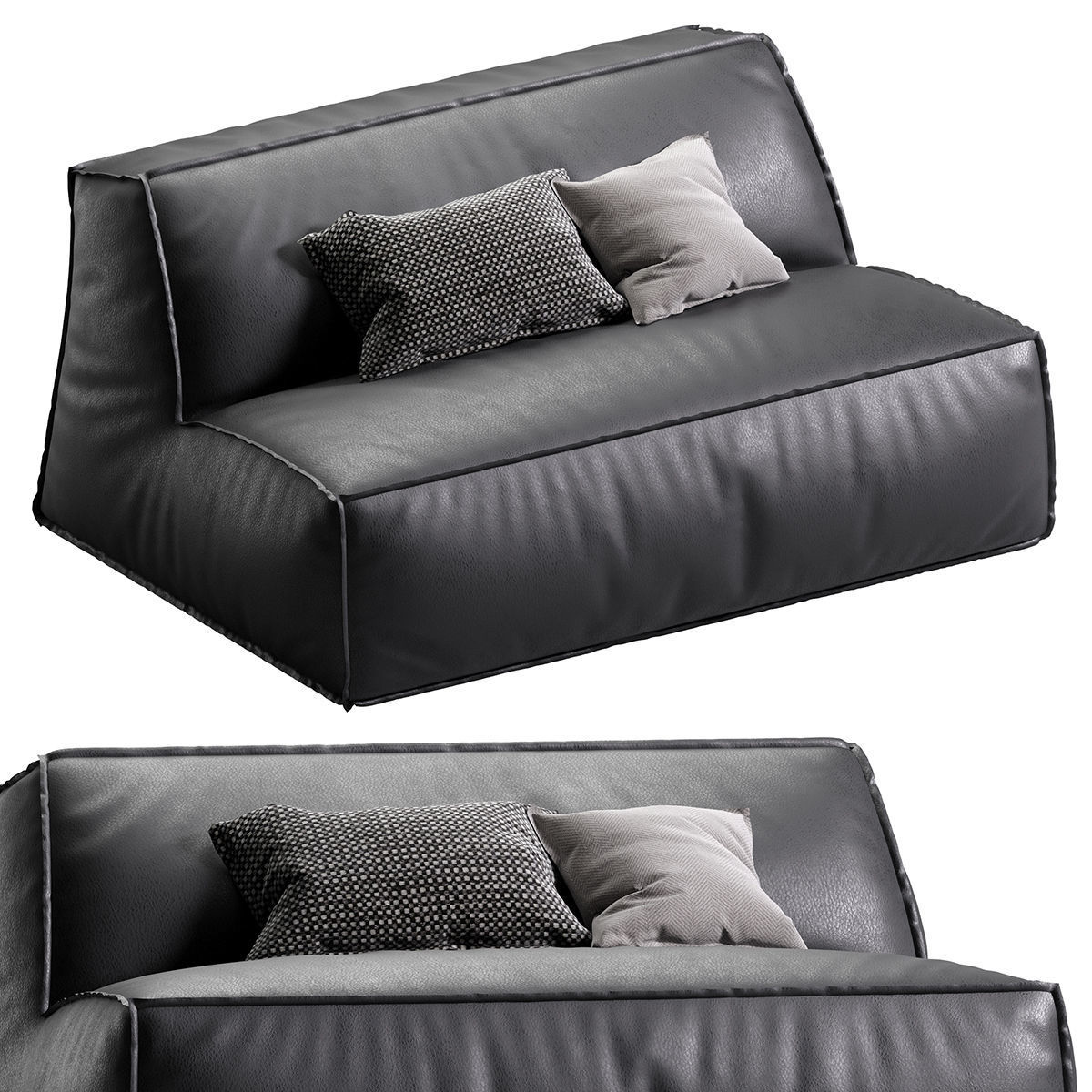 Baxter DAMASCO armchair 3D model_27