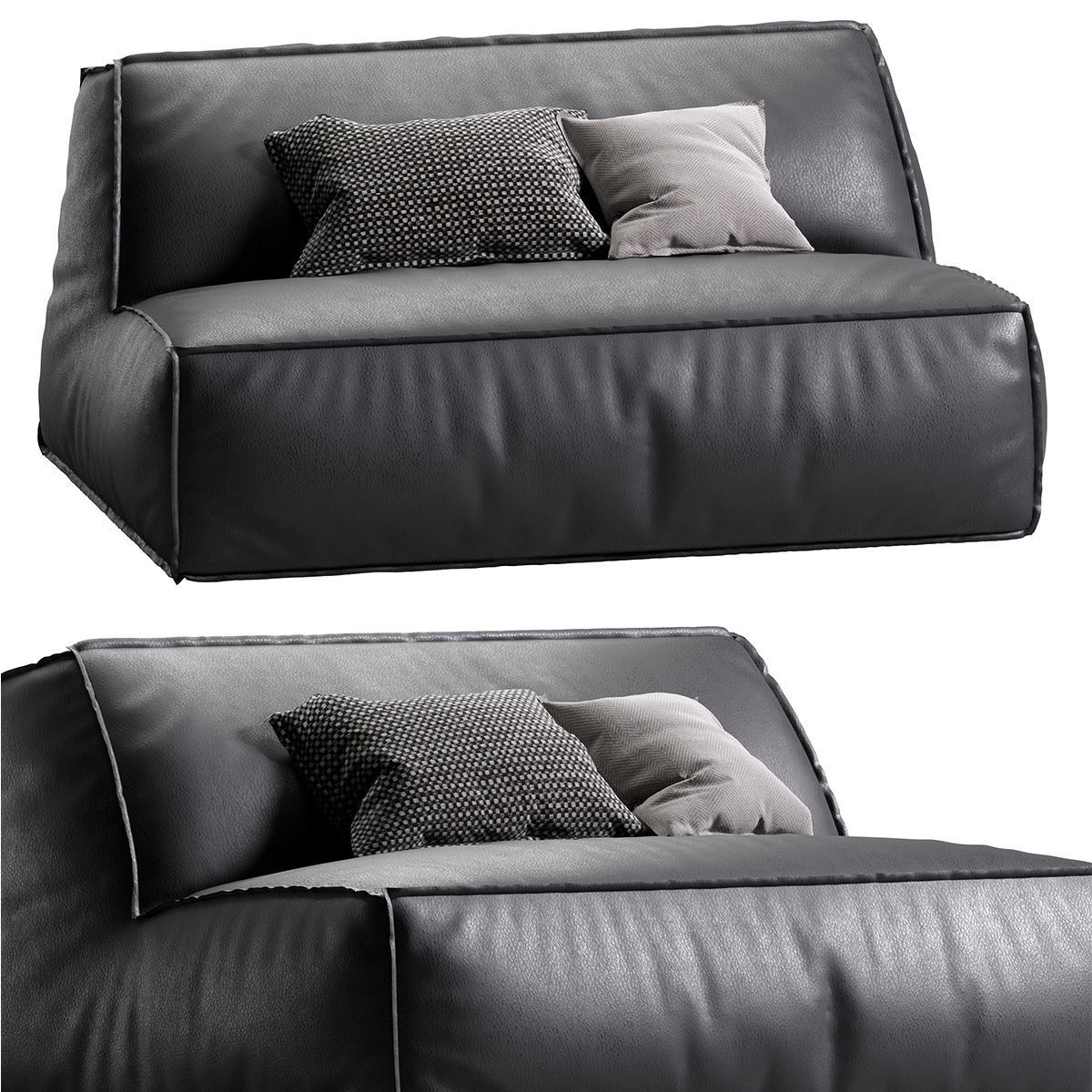 Baxter DAMASCO armchair 3D model_25