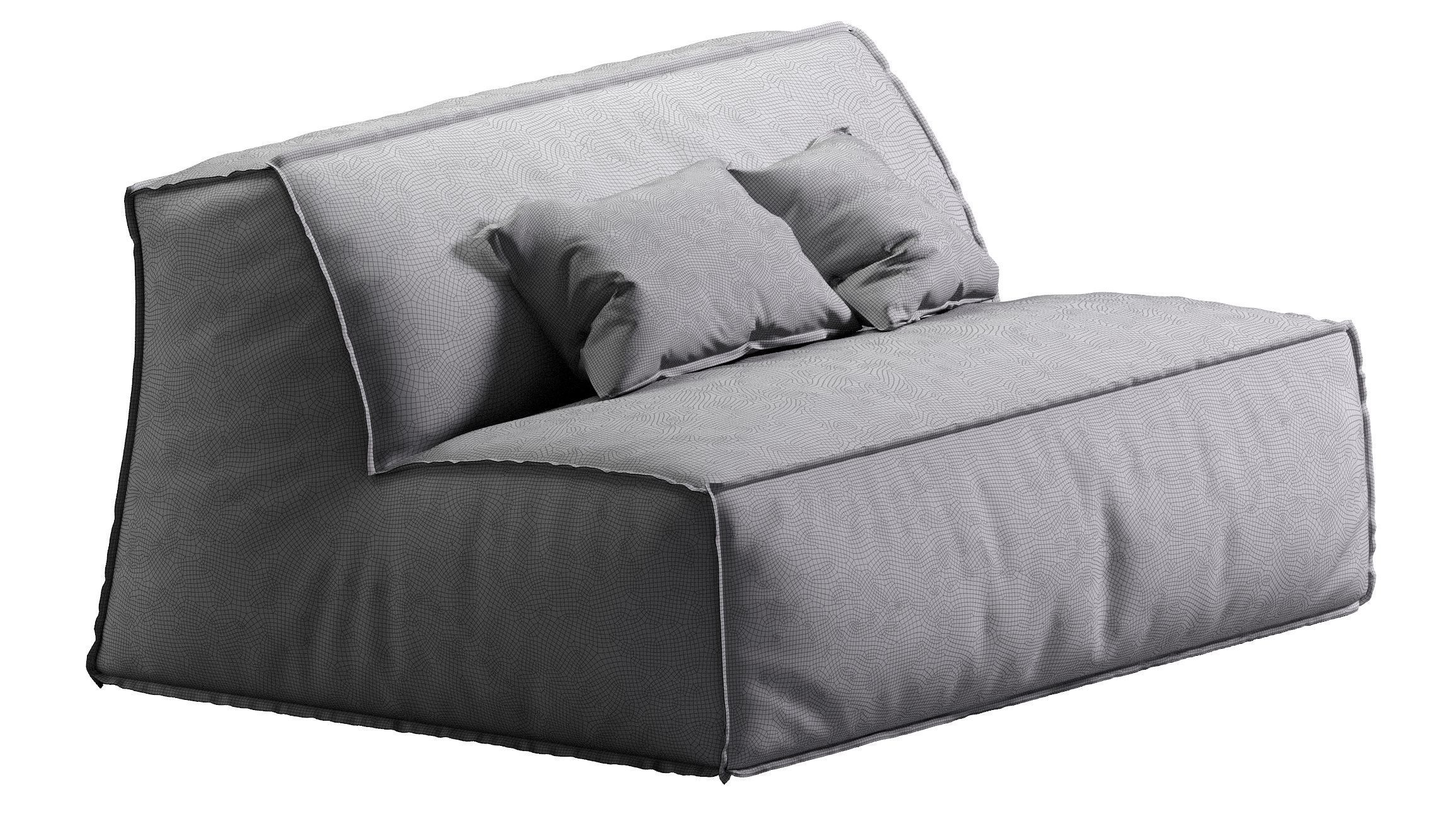 Baxter DAMASCO armchair 3D model_17