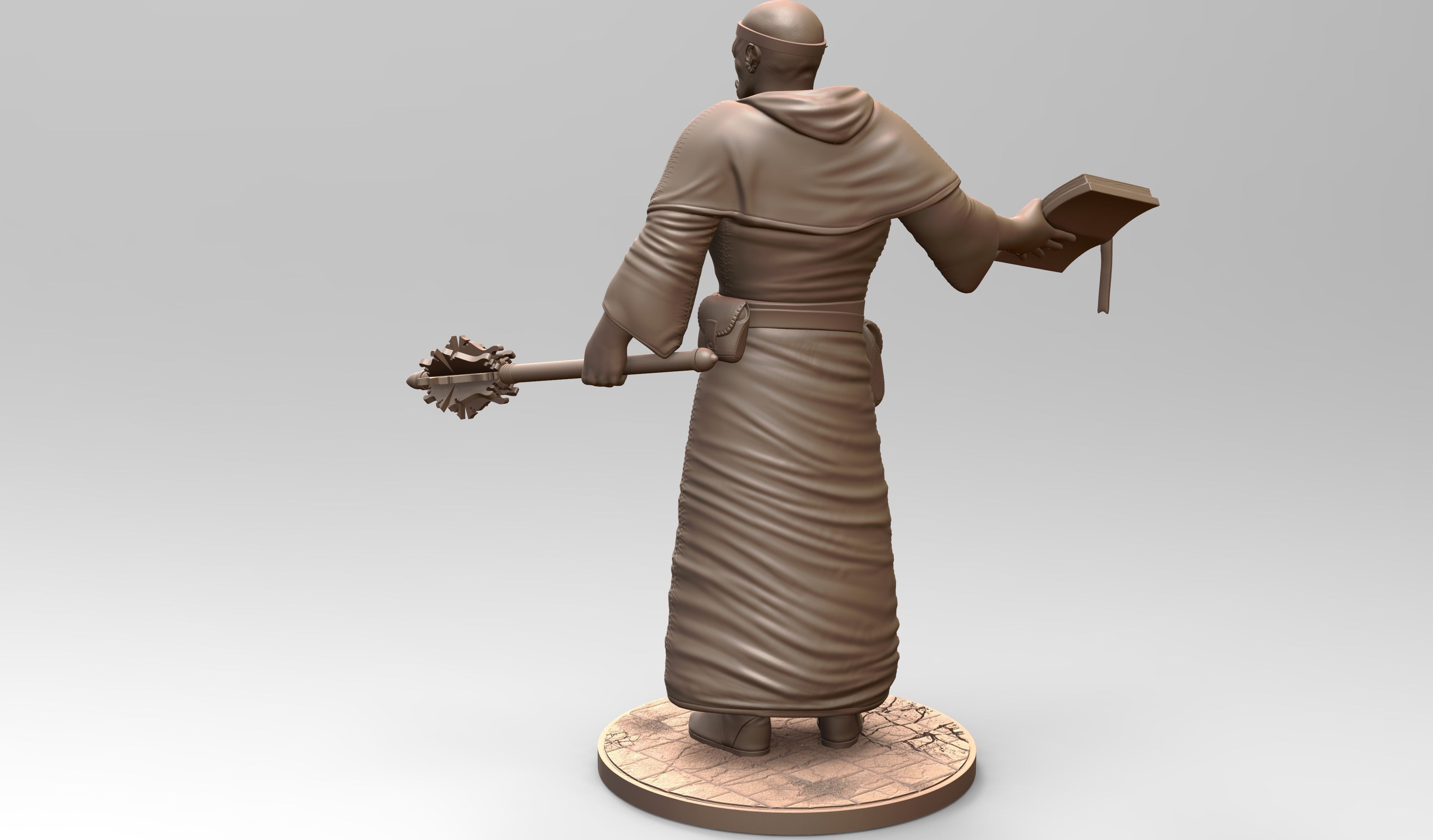 Orc Cleric 3D print model_2