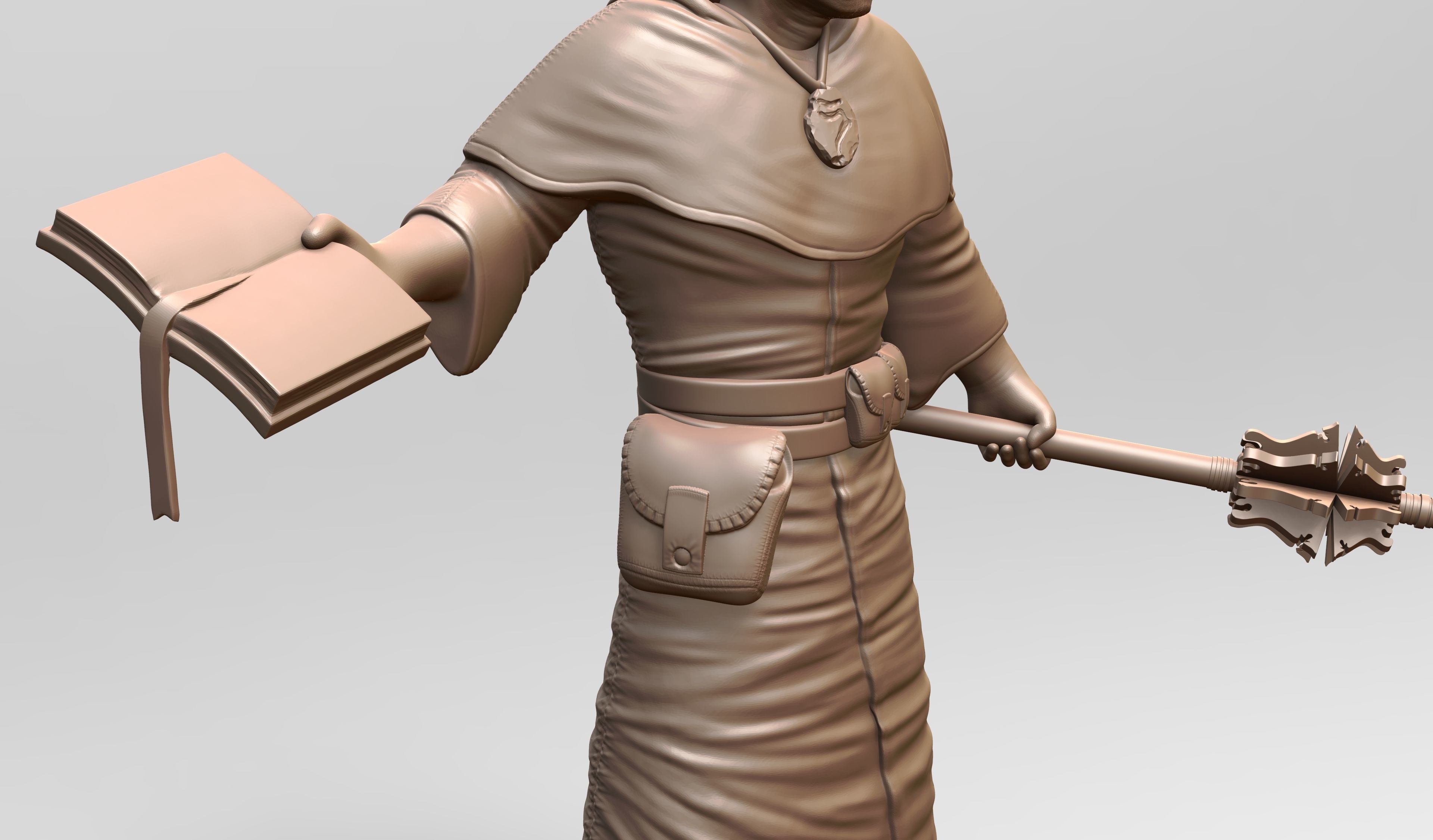 Orc Cleric 3D print model_4