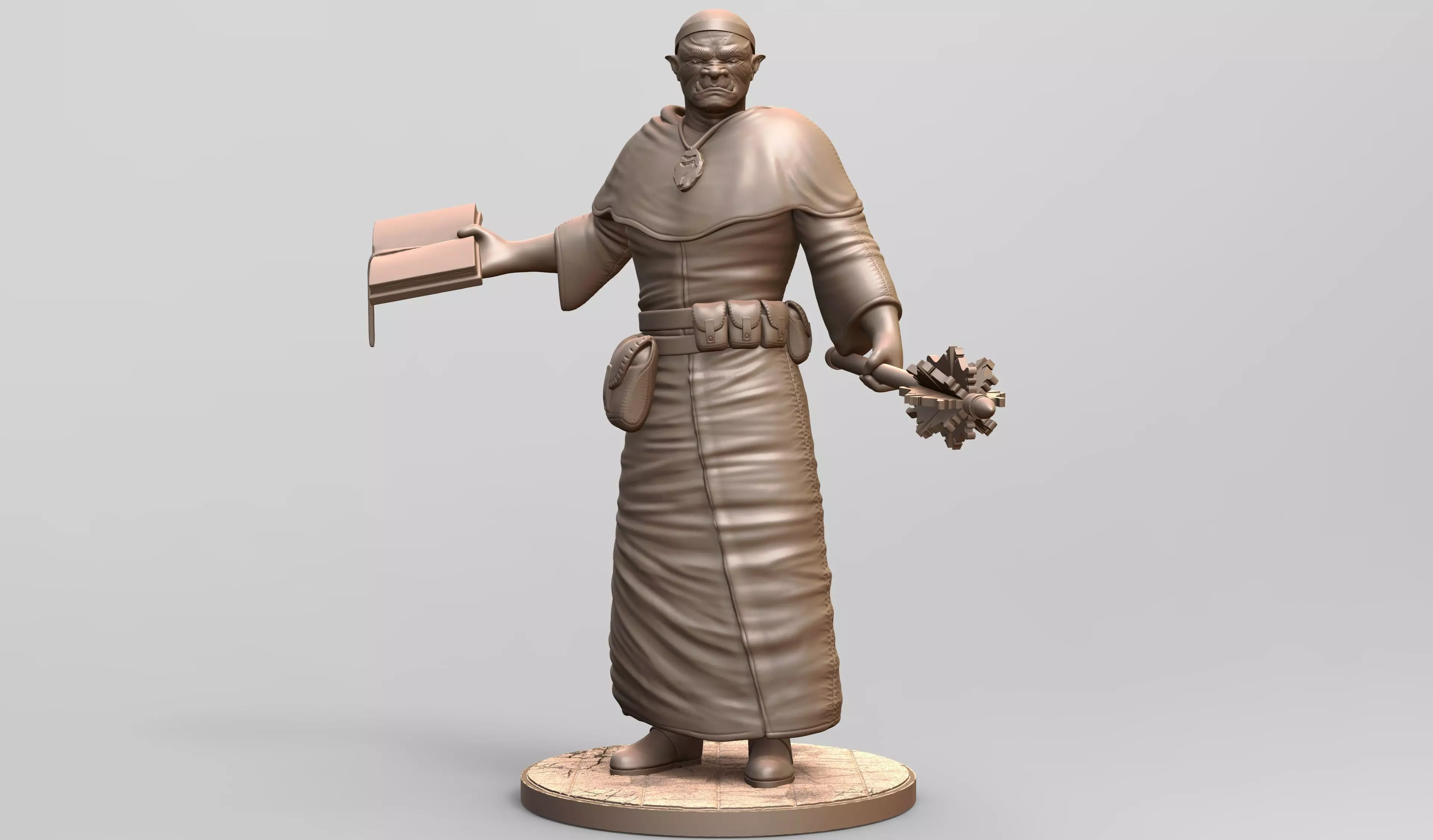 Orc Cleric 3D print model_0