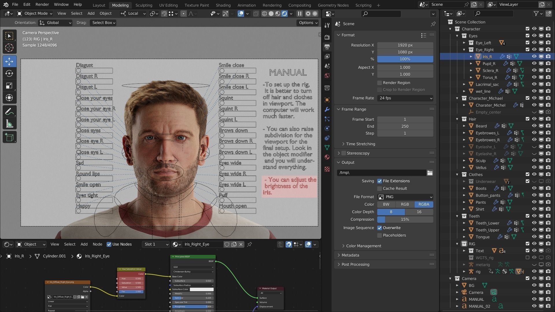 Character Michel 3D model_16