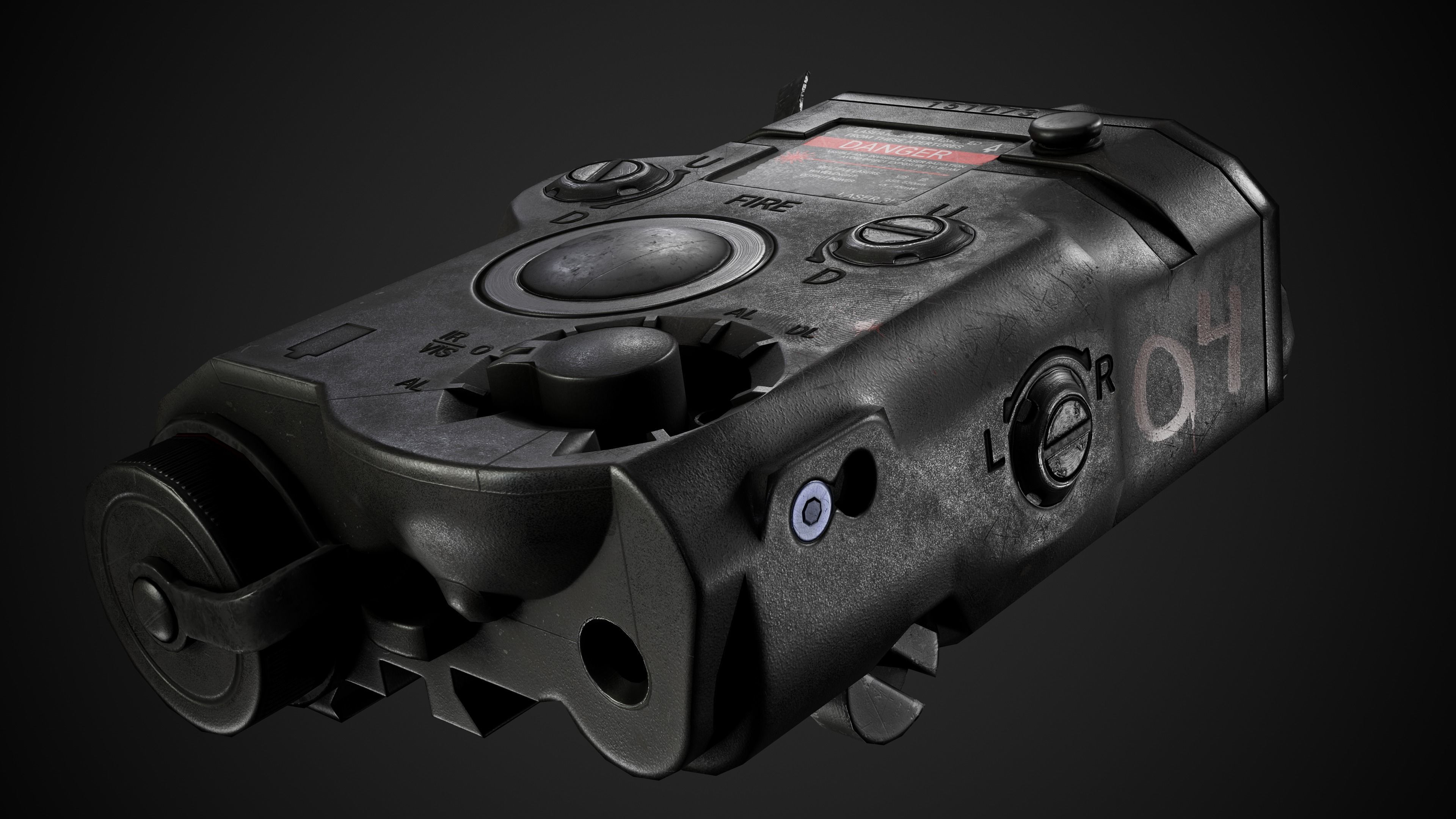 AnPeq night vision device Low-poly 3D model_3