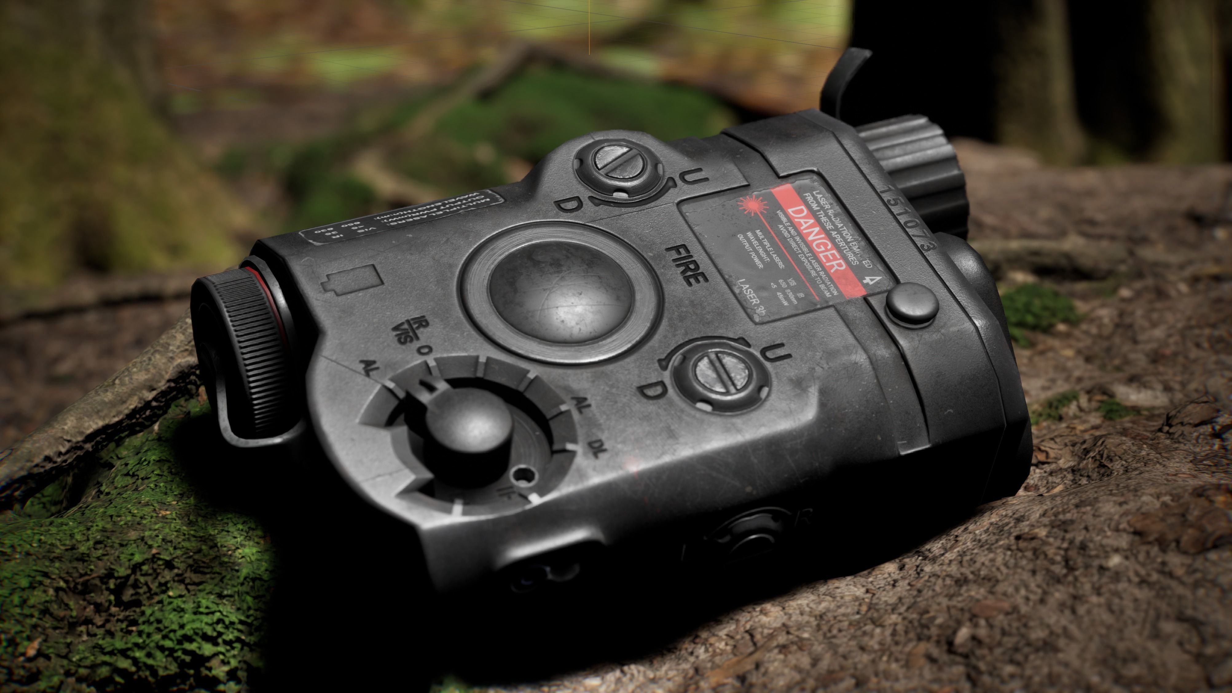 AnPeq night vision device Low-poly 3D model_20