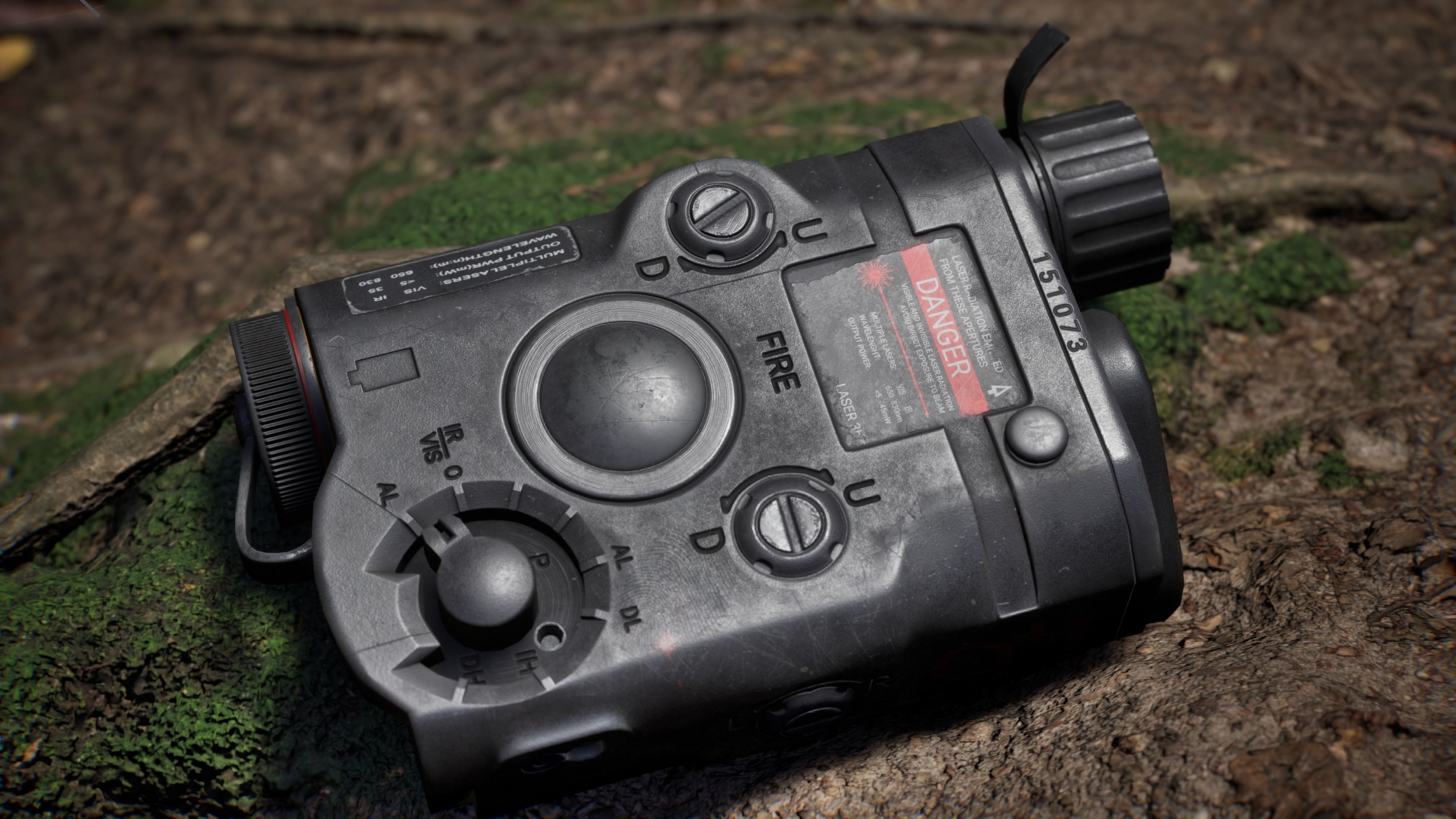 AnPeq night vision device Low-poly 3D model_21