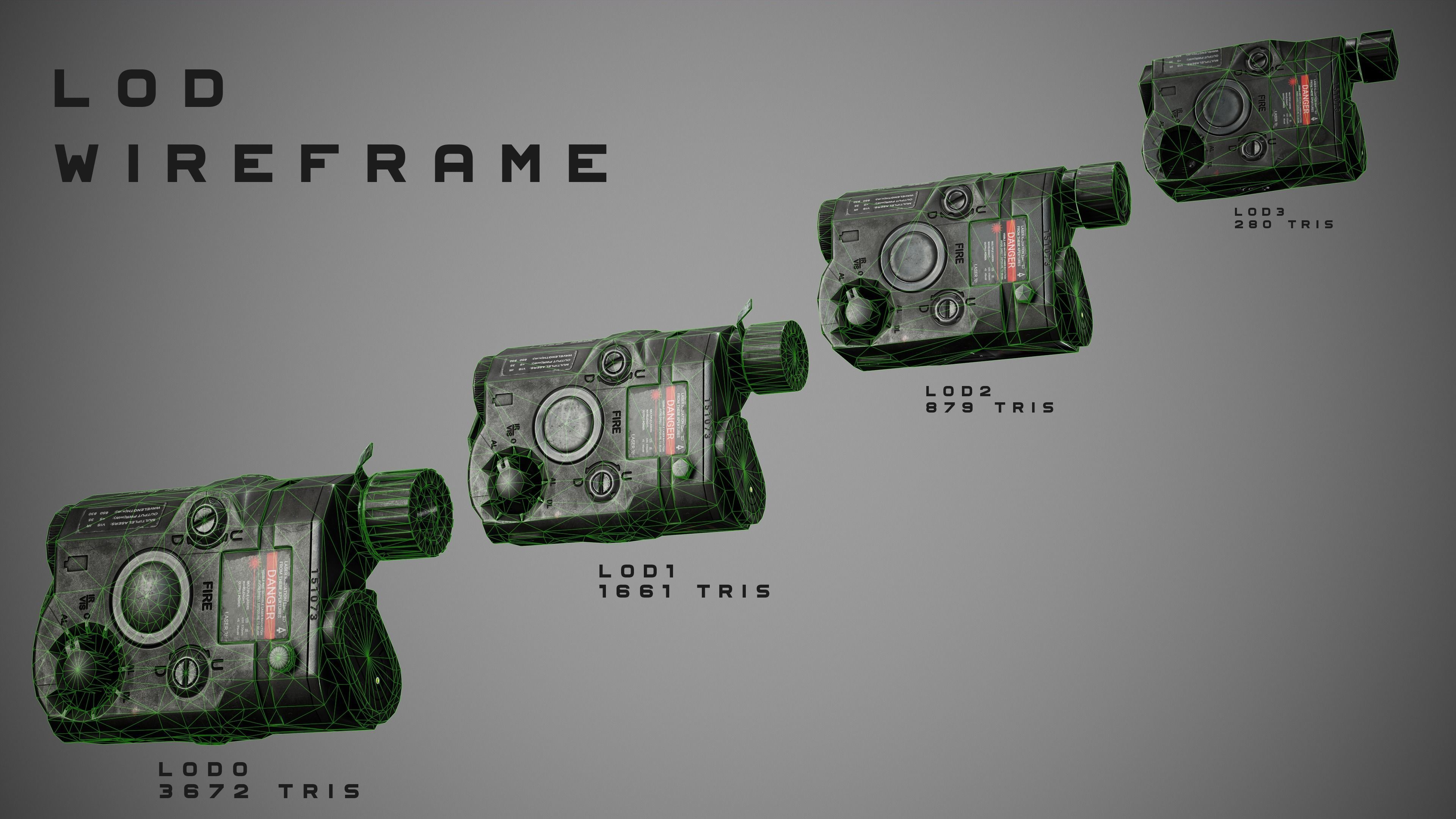 AnPeq night vision device Low-poly 3D model_15