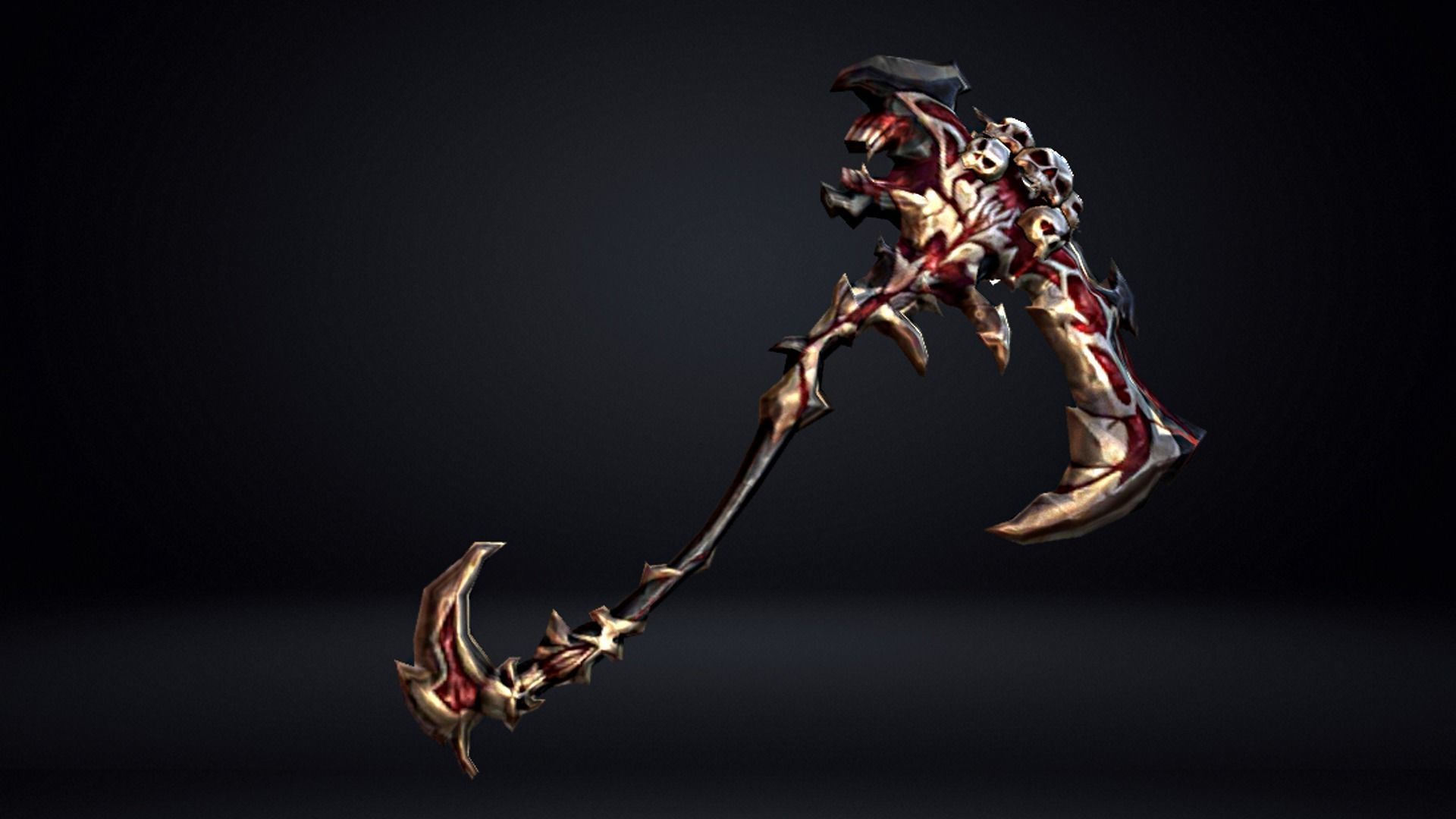 Futuristic Axe 3D print model_3