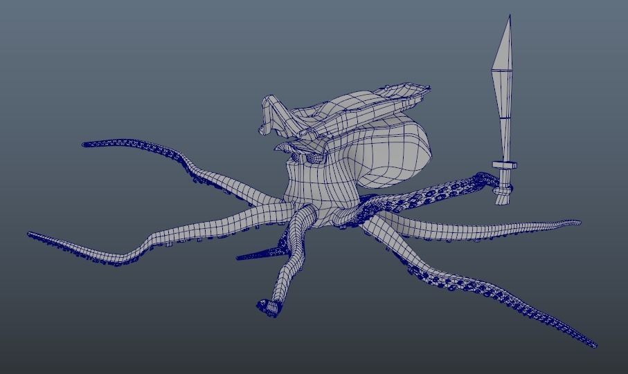 Octopus Free low-poly 3D model Free low-poly 3D model_12