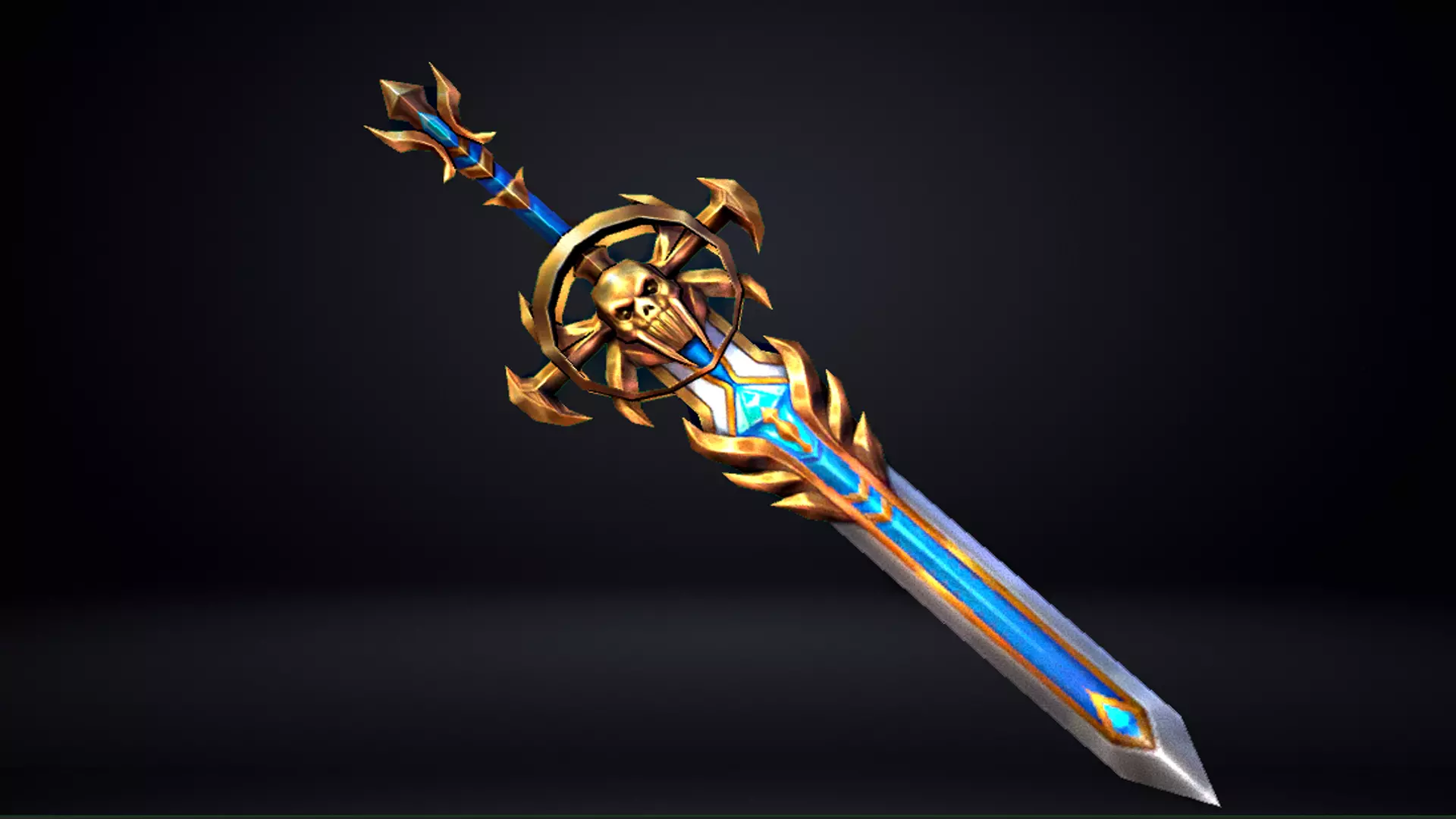 Futuristic Sword Low-poly 3D model_0