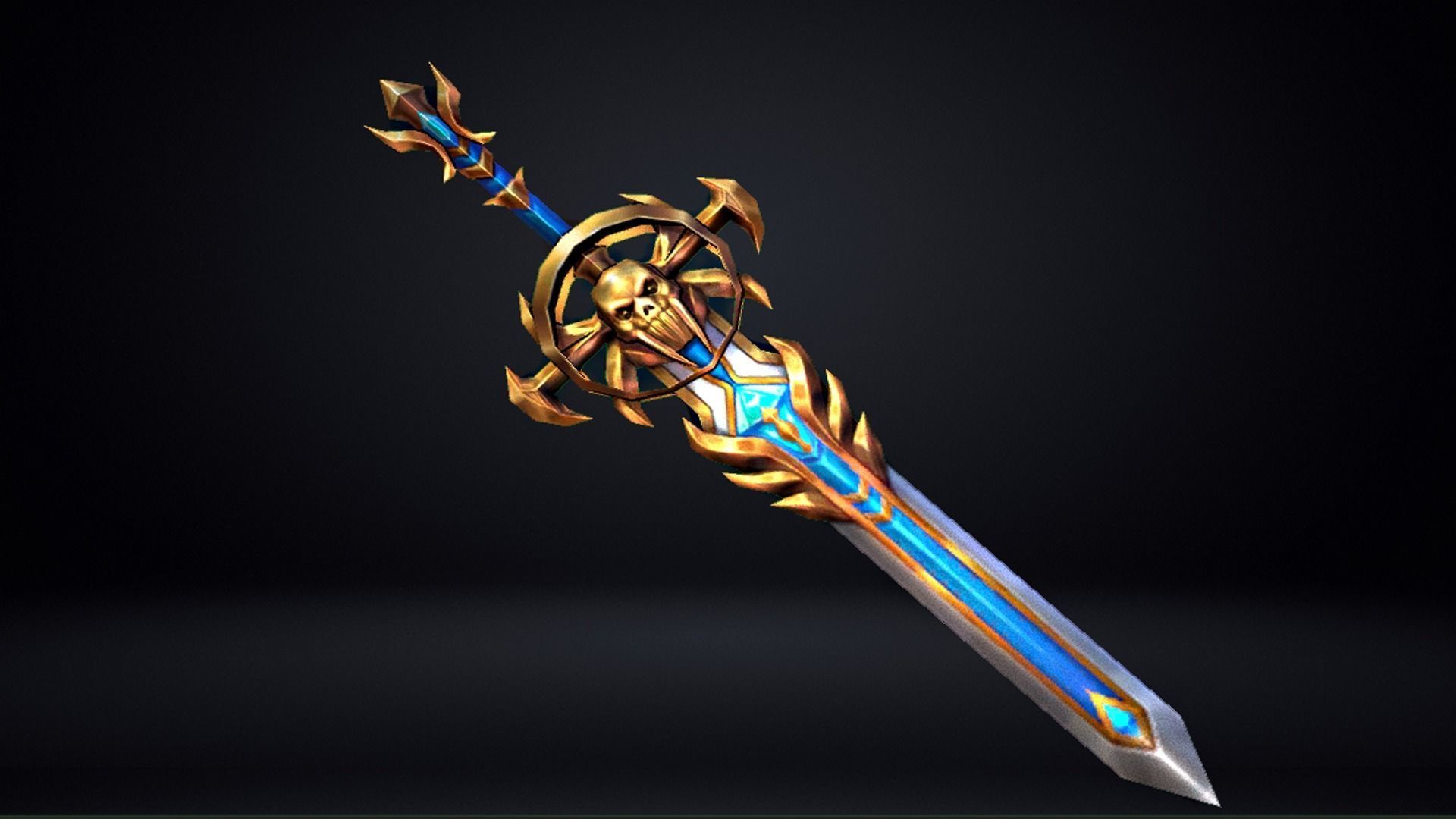 Futuristic Sword Low-poly 3D model_9
