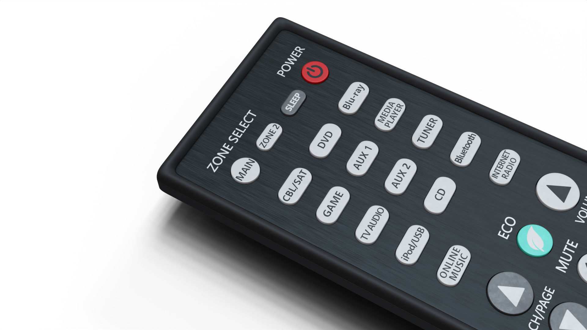 Denon Remote Control 3D model_5