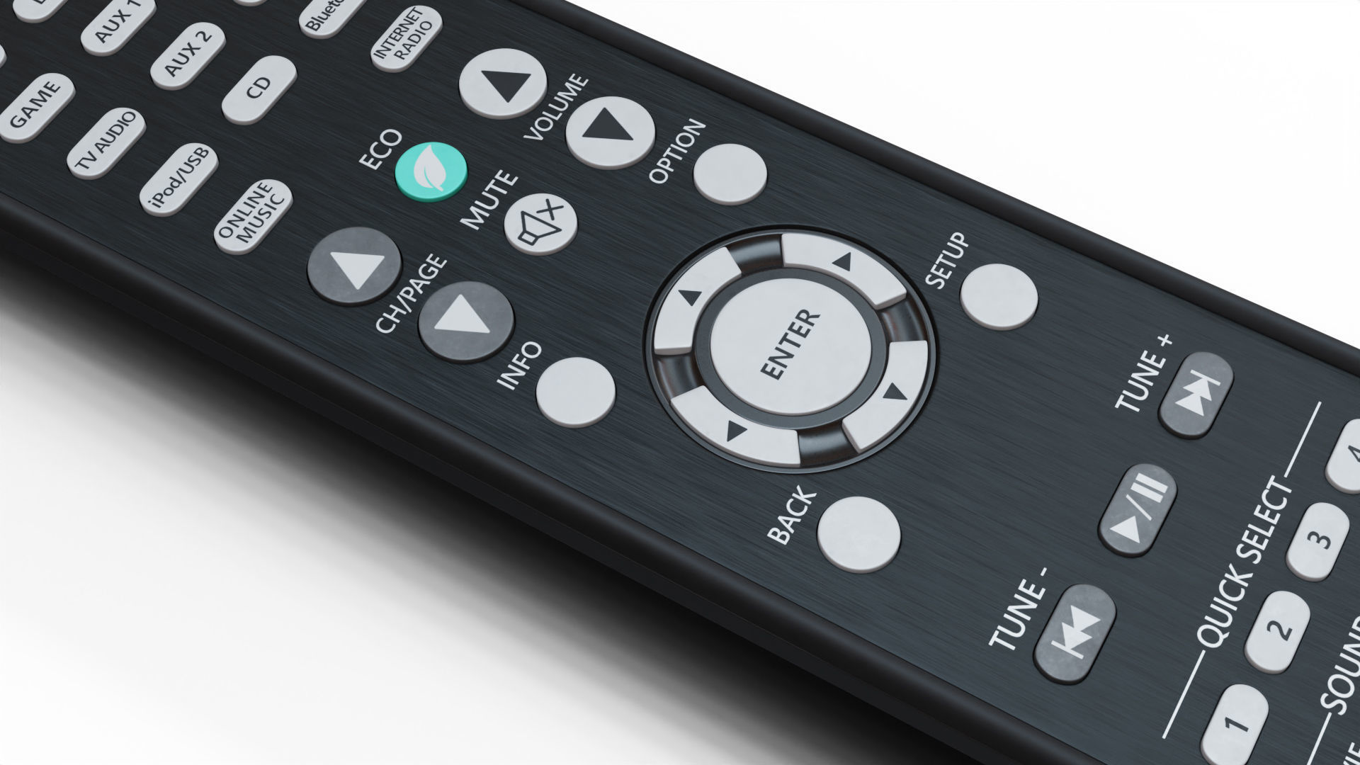 Denon Remote Control 3D model_4