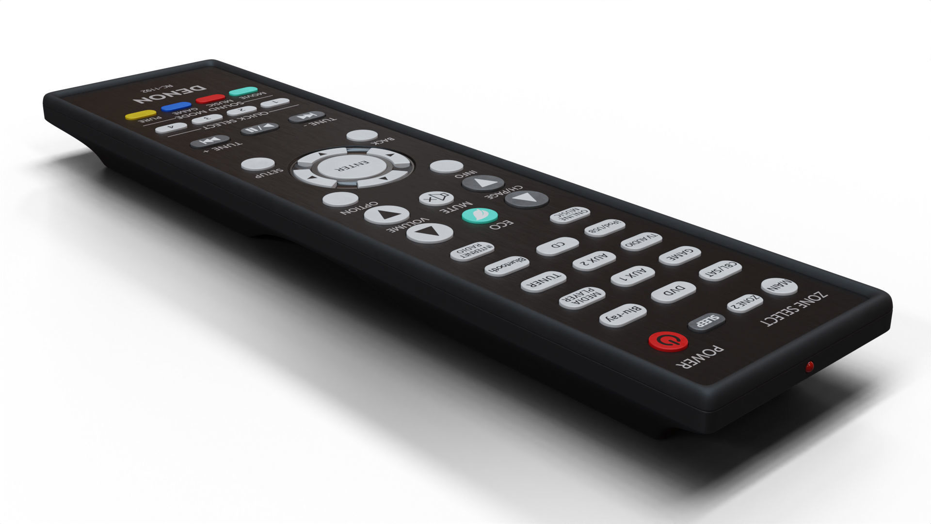Denon Remote Control 3D model_7