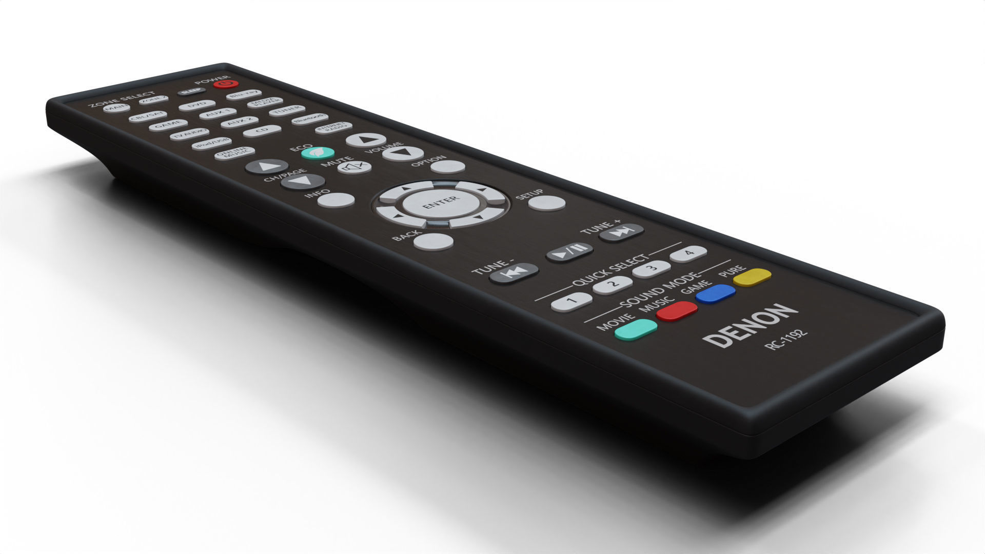 Denon Remote Control 3D model_6