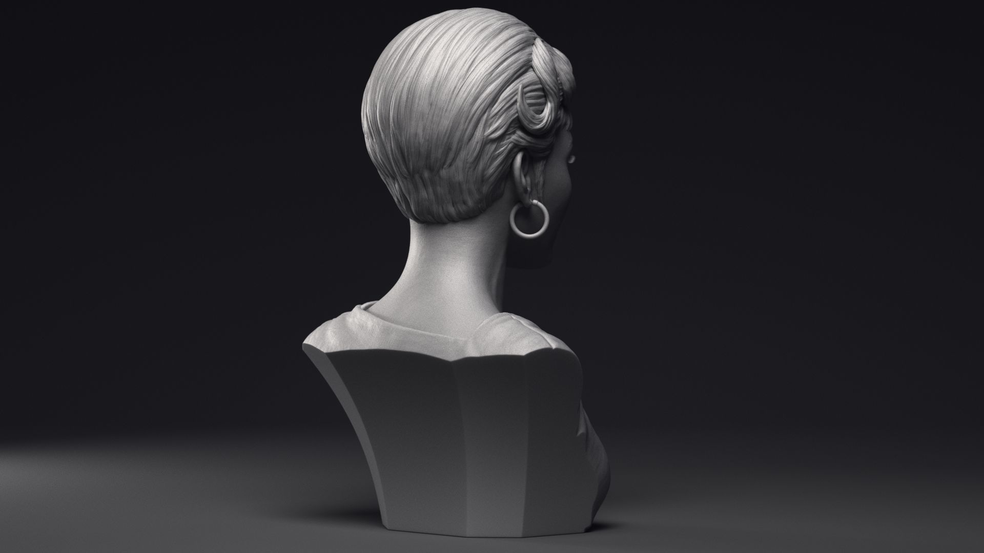 Nichelle Nichols as Nyota Uhura Bust Printable 3D Model 3D print model_21