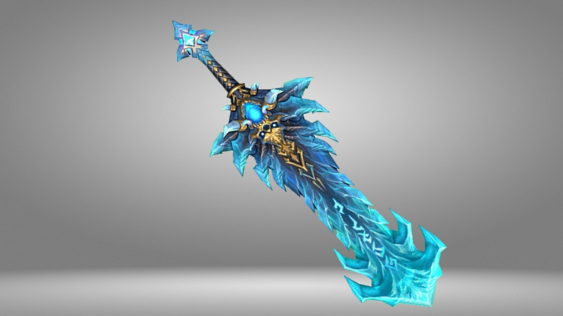 Futuristic Sword Low-poly 3D model_4