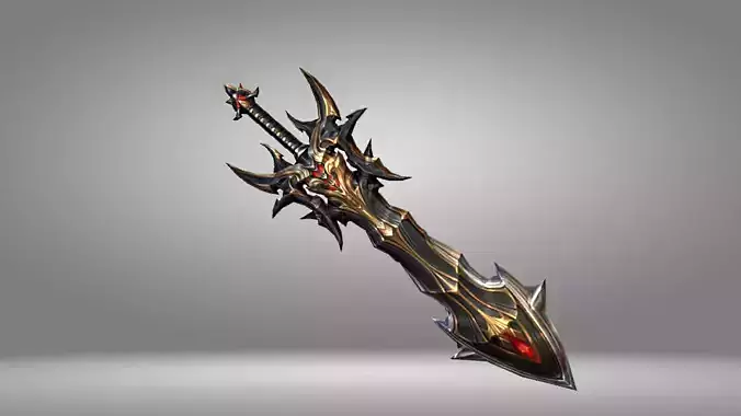 Futuristic Sword Low-poly 3D model Futuristic Sword Low-poly 3D model