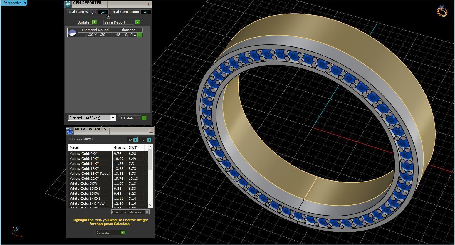 Wedding Band Men 3D print model_2