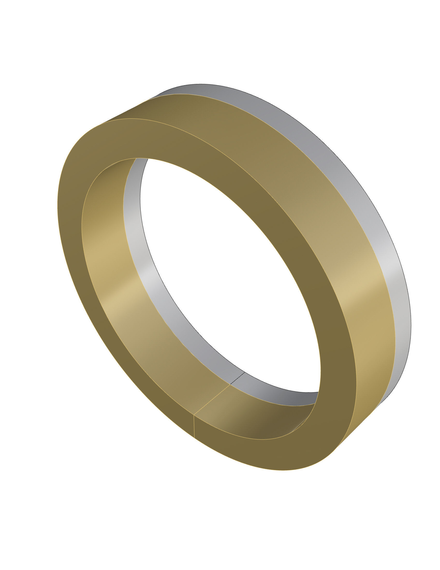 Wedding Band Men 3D print model_4