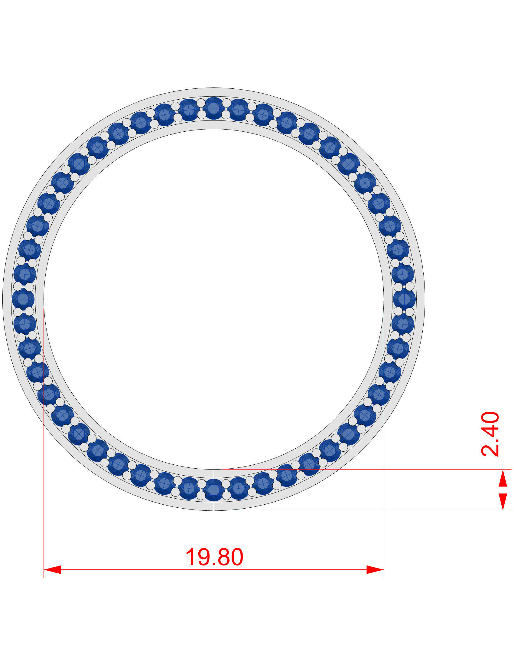 Wedding Band Men 3D print model_5